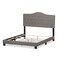 Baxton Studio Emerson Modern Light Grey Upholstered Full Size Bed 136-7445 - alternate 2